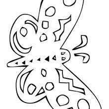Coloriage d'un papillon N�17 - Coloriage - Coloriage ANIMAUX - Coloriage INSECTE - Coloriage PAPILLON