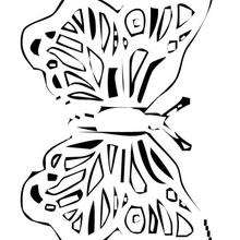 Coloriage d'un papillon N�22 - Coloriage - Coloriage ANIMAUX - Coloriage INSECTE - Coloriage PAPILLON