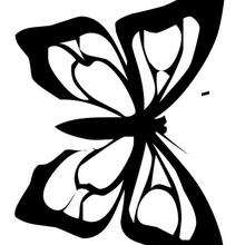 Coloriage d'un papillon N�23 - Coloriage - Coloriage ANIMAUX - Coloriage INSECTE - Coloriage PAPILLON