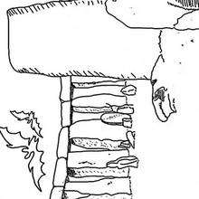 Coloriage d'une nuit au clair de lune - Coloriage - Coloriage FETES - Coloriage HALLOWEEN - Coloriage HALLOWEEN A IMPRIMER
