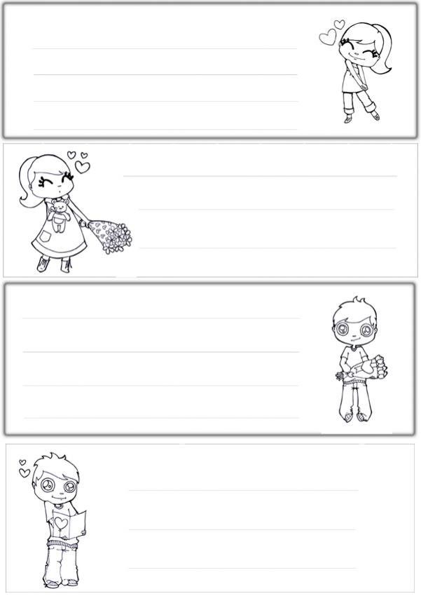 Petites cartes pour offrir N�2 - Coloriage - Coloriage de fleurs
