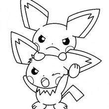 Pichu - Coloriage - Coloriage POKEMON