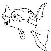 Remoraid - Coloriage - Coloriage POKEMON