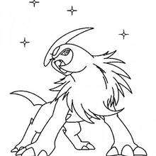 absol - Coloriage - Coloriage POKEMON