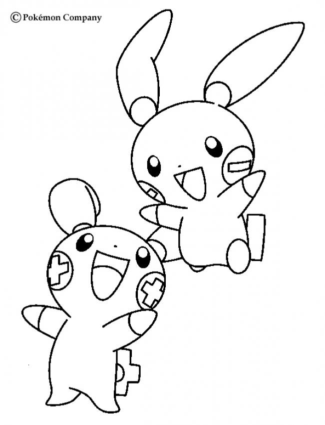 Coloriages négapi et posipi  fr.hellokids.com