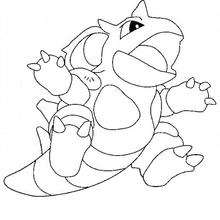 Galegon - Coloriage - Coloriage POKEMON