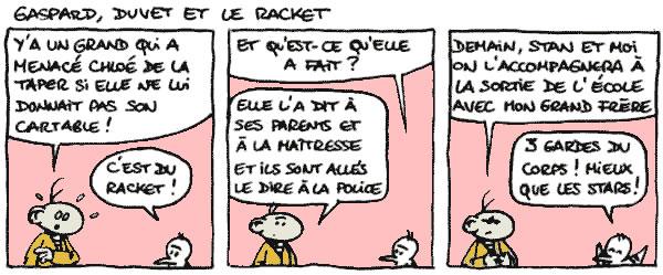 Racket - Lecture - Bande dessinée - P-Q-R