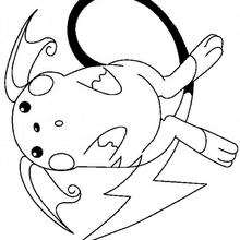 Raichu - Coloriage - Coloriage POKEMON