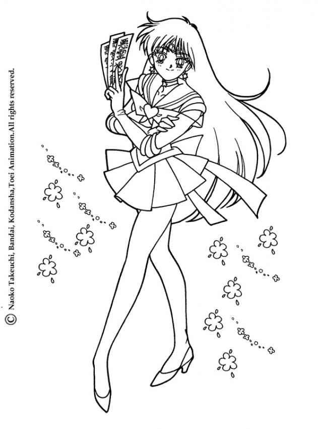 coloriage de sailor mars