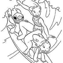 Coloriage LILO ET STITCH