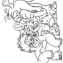 Tarzan à imprimer - Coloriage - Coloriage DISNEY - Coloriage TARZAN