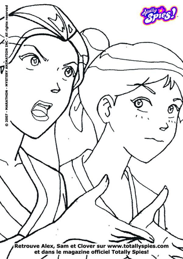 coloriage des totally spies 2