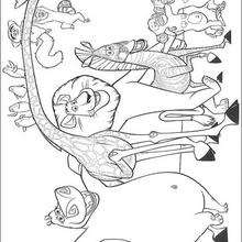 Coloriage Madagascar de tous les animaux - Coloriage - Coloriage FILMS POUR ENFANTS - Coloriage MADAGASCAR - Coloriage MADAGASCAR A IMPRIMER