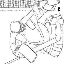 Coloriage d'un gardien de hockey - Coloriage - Coloriage A IMPRIMER - Coloriage A IMPRIMER PERSONNAGES - Coloriage de PERSONNAGES D'AUJOURD'HUI