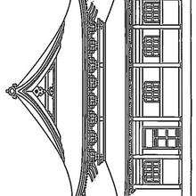 Coloriage d'un palais japonais - Coloriage - Coloriage A IMPRIMER - Coloriage de LIEUX ET BATIMENTS A IMPRIMER