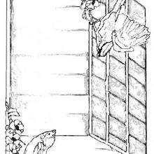 Coloriage d'une niche � oiseaux - Coloriage - Coloriage ANIMAUX - Coloriage OISEAU - Coloriage OISEAUX A IMPRIMER