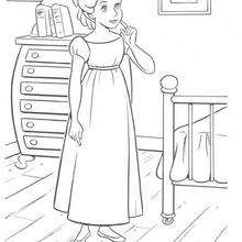 Coloriage de Wendy - Coloriage - Coloriage DISNEY - Coloriage PETER PAN