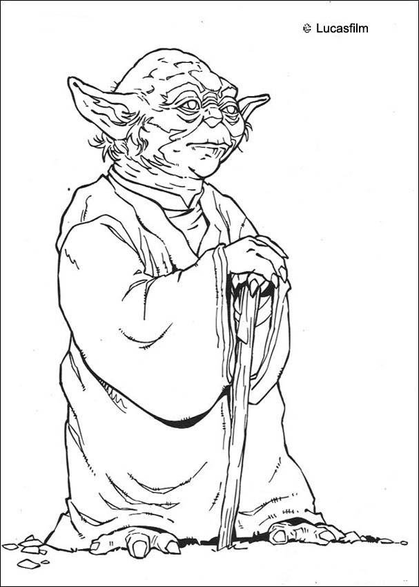 yoda head coloring pages - photo #22