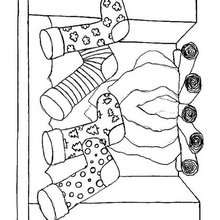 Coloriage d'une cheminée - Coloriage - Coloriage FETES - Coloriage NOEL - Coloriage CHEMINEE DE NOEL - Coloriage CHEMINEE DE NOEL GRATUIT