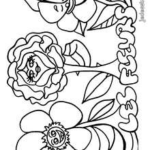 Coloriage de fleurs des champs - Coloriage - Coloriage NATURE - Coloriage FLEUR - Coloriage FLEUR DES CHAMPS