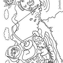 Coloriage d'une journ�e � la p�che