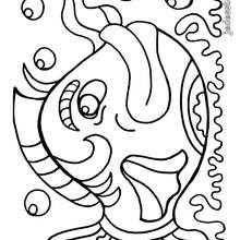 Coloriage d'un gros poisson - Coloriage - Coloriage ANIMAUX - Coloriage ANIMAUX MARINS - Coloriage POISSON