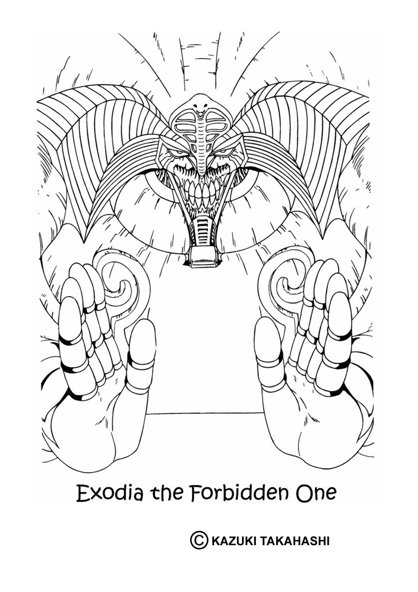 Yu Gi Oh Exodia Card Coloring Pages Coloring Pages 