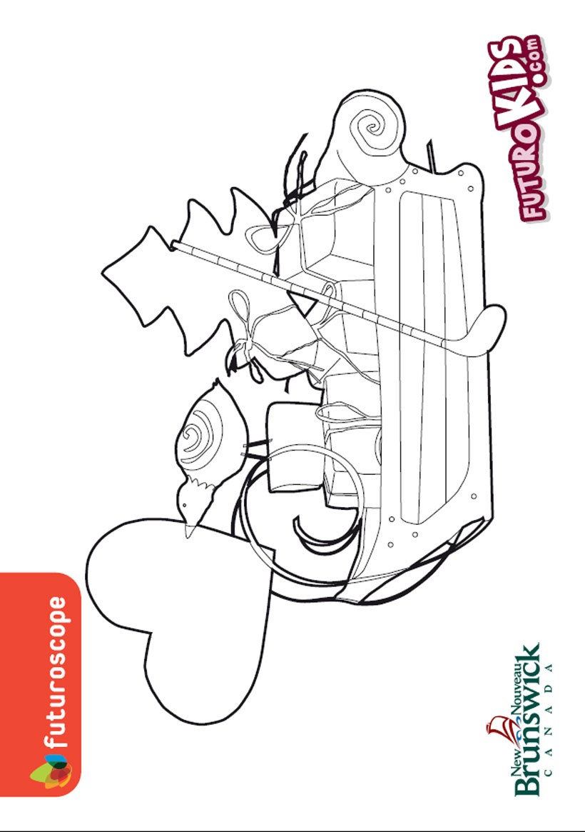 Coloriages coloriage du tra neau du p¨re no l fr hellokids Coloriage du tra neau du P¨re No l