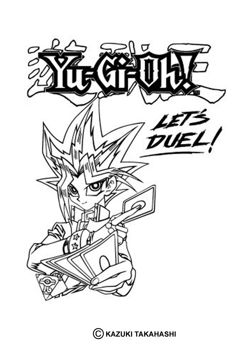 coloriage de yu gi oh 8
