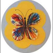 Carte papillon (voir dans liste Patron N�6) - Activit�s - Bricolage ENFANT - Bricolage pour pr�parer les f�tes ! - Cartes rigolotes � faire soi-m�me - Carte papillon