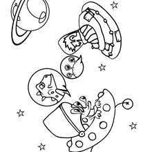 Coloriage de vaisseaux de l'espace - Coloriage - Coloriage A IMPRIMER - Coloriage ESPACE A IMPRIMER