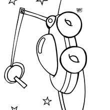 Coloriage d'un robot d'exploration - Coloriage - Coloriage A IMPRIMER - Coloriage ESPACE A IMPRIMER