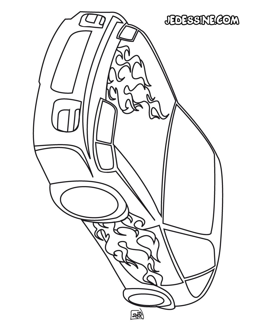 Coloriage d une voiture tuning