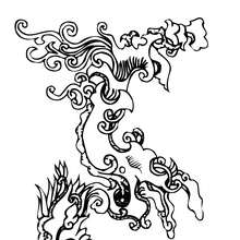 Coloriage d'un etrange dragon - Coloriage - Coloriage FETES - Coloriage NOUVEL AN CHINOIS - Coloriage DRAGON CHINOIS A IMPRIMER