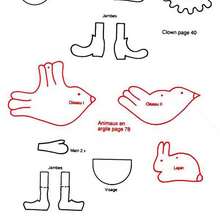 PATRON de Clown et Chinois - Activit�s - Bricolage ENFANT - Bricolage pour pr�parer les f�tes ! - Bricolage Carnaval