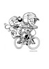 Coloriage de Boule et Bill � v�lo
