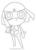 Coloriage Keroro Sergent - Coloriage - Coloriage PERSONNAGE BD - Coloriage KERORO - Coloriage KERORO GRATUIT