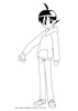 Coloriage Keroro Fuyuki Hinata - Coloriage - Coloriage PERSONNAGE BD - Coloriage KERORO - Coloriage KERORO GRATUIT
