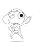 Coloriage de Keroro - Coloriage - Coloriage PERSONNAGE BD - Coloriage KERORO - Coloriage KERORO A IMPRIMER