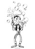 Coloriage Lucky Luke fait des bulles - Coloriage - Coloriage PERSONNAGE BD - Coloriage LUCKY LUKE - Coloriage LUCKY LUKE GRATUIT