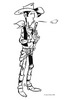 Coloriage Lucky Luke Qui tire plus vite que son ombre - Coloriage - Coloriage PERSONNAGE BD - Coloriage LUCKY LUKE - Coloriage LUCKY LUKE A IMPRIMER