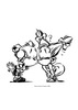 Coloriage Petit Spirou Bisou - Coloriage - Coloriage PERSONNAGE BD - Coloriage PETIT SPIROU - Coloriages PETIT SPIROU
