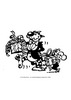 Coloriage LEONARD des cadeaux de Raoul et Brisbette - Coloriage - Coloriage PERSONNAGE BD - Coloriage LEONARD - Coloriages LEONARD