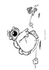 Coloriage Cubitus et L'escargot - Coloriage - Coloriage PERSONNAGE BD - Coloriage CUBITUS - Coloriage CUBITUS A IMPRIMER