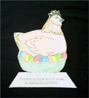 Fiche bricolage: les poules de Pâques. - Activités - BRICOLAGE PAQUES - Les poules de décoration pour Pâques.