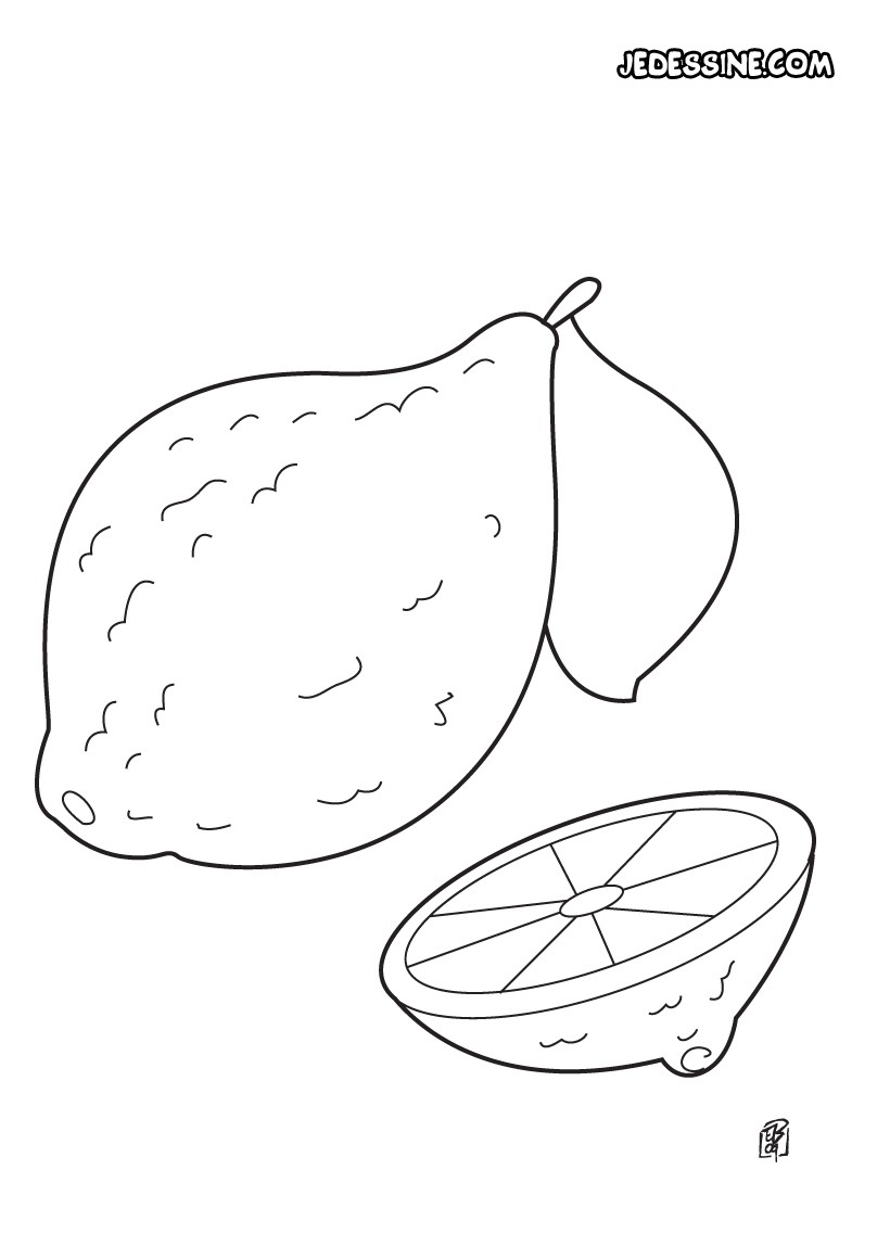 Coloriage d un citron