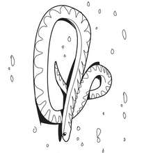 Coloriage d'un scarlet kingsnake