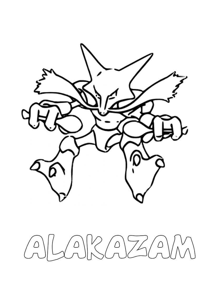 Coloriage Alakazam