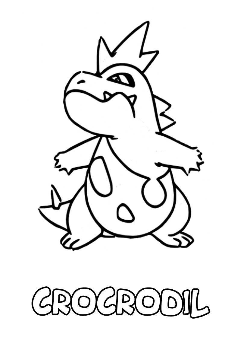 dessin   imprimer du Pokemon Crocrodil