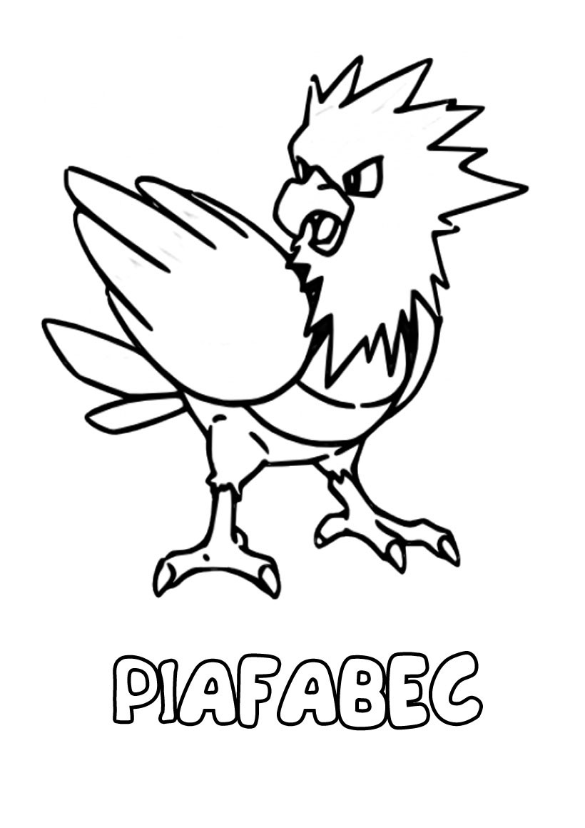 Coloriage Piafabec